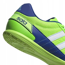 Zapatillas de fútbol Adidas Super Sala verde y azul FV2564 4