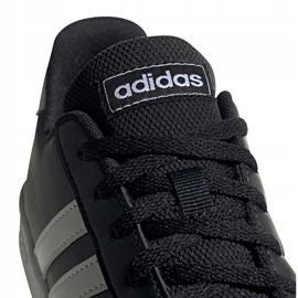Zapatillas adidas Grand Court K para niños negras y blancas EF0102 negro 3