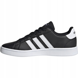 Zapatillas adidas Grand Court K para niños negras y blancas EF0102 negro 2