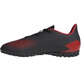 Botas de fútbol adidas Predator 20.4 Tf negras y rojas EE9585 blanco negro 2