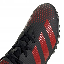 Botas de fútbol adidas Predator 20.4 Tf negras y rojas EE9585 blanco negro 3