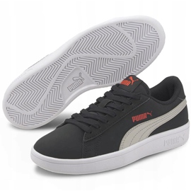 Zapatillas Puma Smash v2 Buck Jr.Negro 365182 19 para niños 3