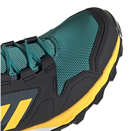 Zapatillas de hombre adidas Terrex Agravic Tr negras y turquesa FV2418 negro verde amarillo 2
