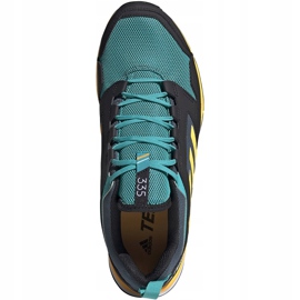 Zapatillas de hombre adidas Terrex Agravic Tr negras y turquesa FV2418 negro verde amarillo 1
