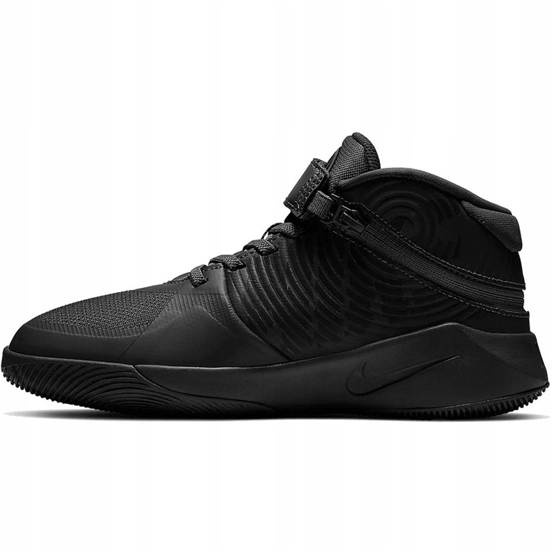 Zapatillas Nike Team Hustle 9 Flyease negras para niños BV2952010 negro negro 1