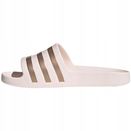 Zapatillas de mujer Adidas Adilette Aqua rosa y dorado FW4291 rosado 2