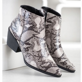 Cm Paris Bota con estampado de serpiente multicolor 1