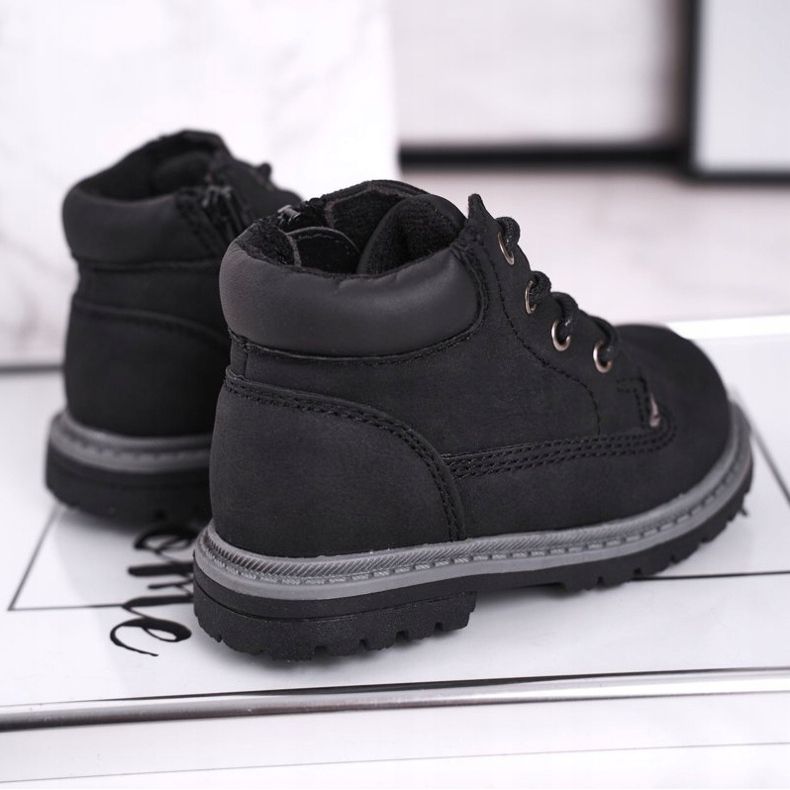 Apawwa Botas niño niño negro Moa boots 2