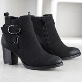 J. Star Botas casuales con hebilla negro 2