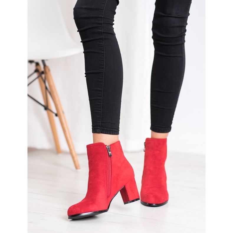 Wilady Botas rojas de moda rojo 2