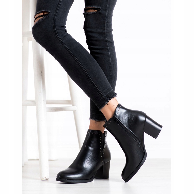 J. Star Botas clásicas con adornos negro 2