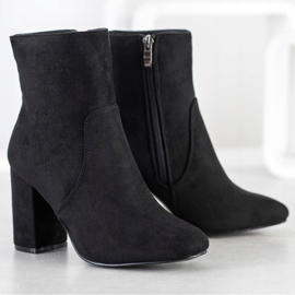 Diamantique Botas de gamuza con estilo negro 1