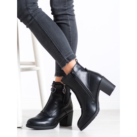 Gogo Botas abrigadas con cremallera negro 3