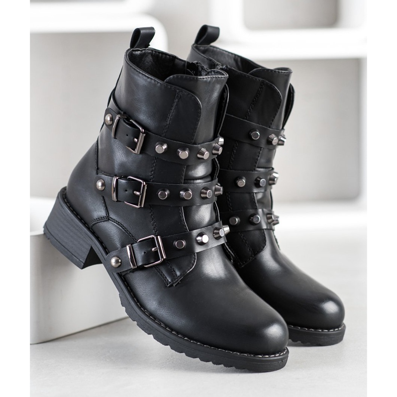 SHELOVET Trabajadores cálidos con adornos negro 2