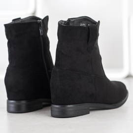 Seastar Botas de vaquero calientes en la cuña. negro 2
