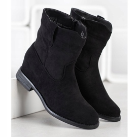 Seastar Botas de vaquero calientes en la cuña. negro 3