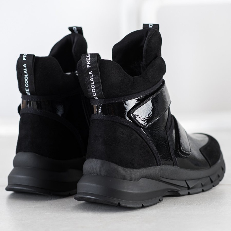 SHELOVET Botines de invierno con velcro negro 2 SHELOVET Botines de invierno con velcro negro 2