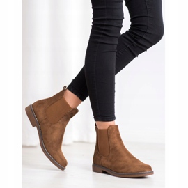SHELOVET Botas Chelsea camel marrón 2
