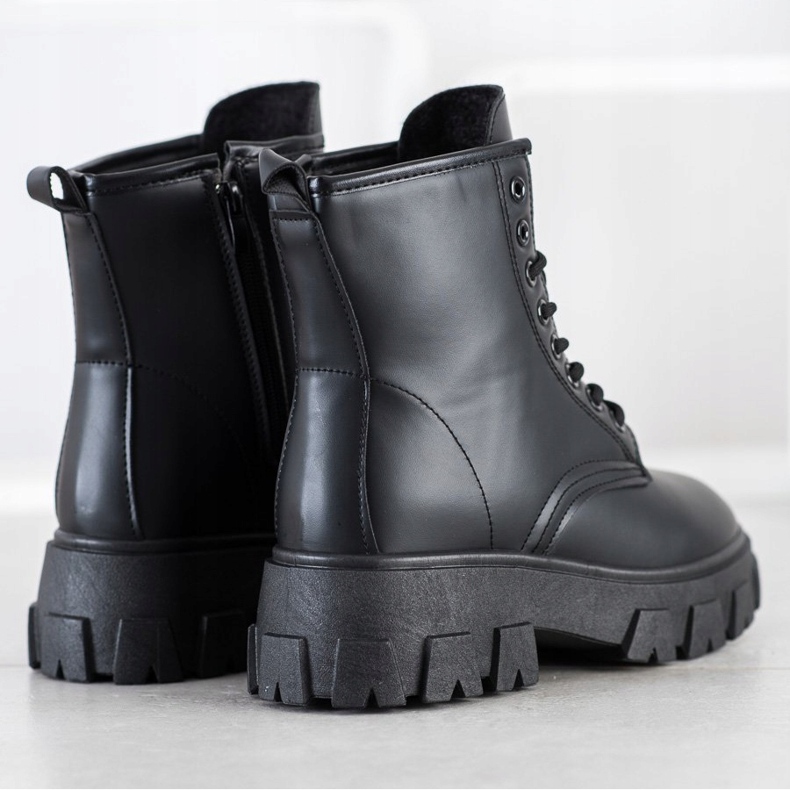 SHELOVET Botas en la plataforma negro 1