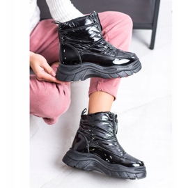 SHELOVET Botas de nieve en el control deslizante negro 3
