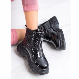 SHELOVET Botas de nieve en el control deslizante negro 1