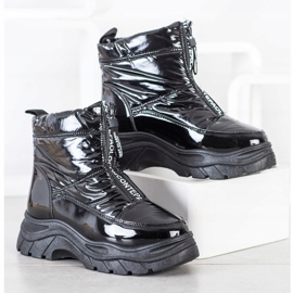 SHELOVET Botas de nieve en el control deslizante negro 2