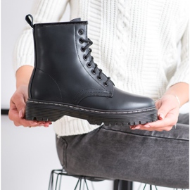Weide Botas cálidas con cuero ecológico negro 3