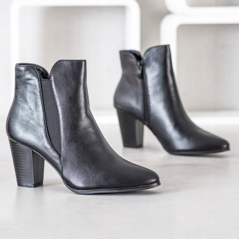 SHELOVET Botas calientes en el poste negro 1