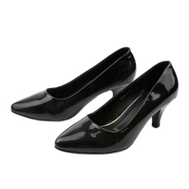 Tacones de pato negros clásicos de Deloney 2
