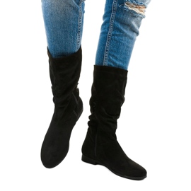 Botas de ante para mujer Russell boots negro 1