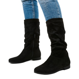 Botas de ante para mujer Russell boots negro 2