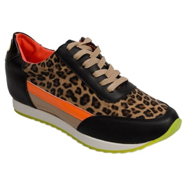 Zapatillas Sport Sneakers E387 Marrón multicolor 2