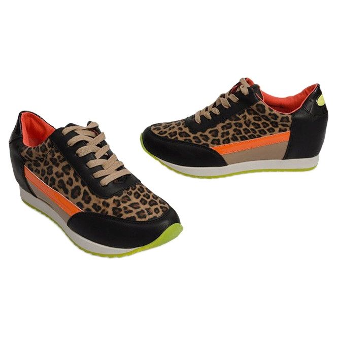 Zapatillas Sport Sneakers E387 Marrón multicolor 1