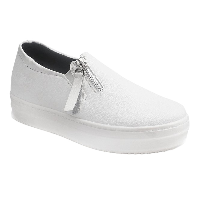 Zapatillas Creepersy con cuña 888 White blanco 1