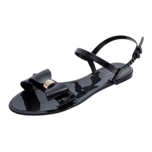 Sandalias de goma negra PT7-1 negro 1