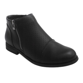 Botas caladas con cremallera H197 Negro 2