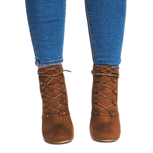 Botas De Tacón Alto H253 Camel marrón 2