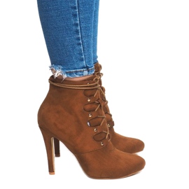 Botas De Tacón Alto H253 Camel marrón 3