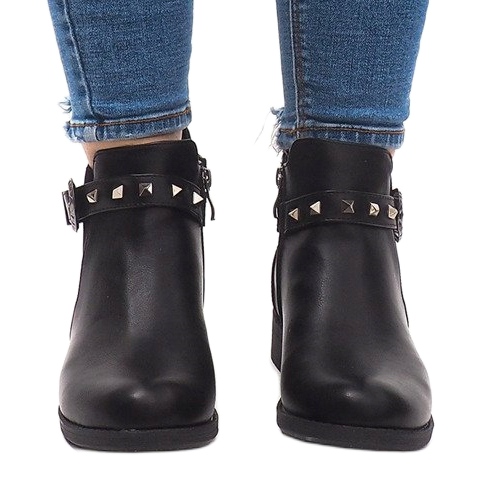 Botas Chelsea sólidas y aisladas CH-90 Negro 2