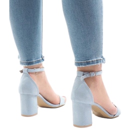 Sandalias tacón azul 5102 3