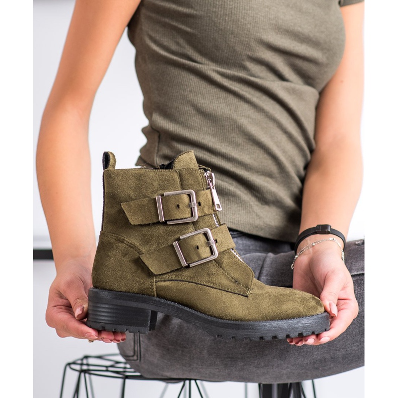 Corina Trabajadores ocasionales caqui verde 2