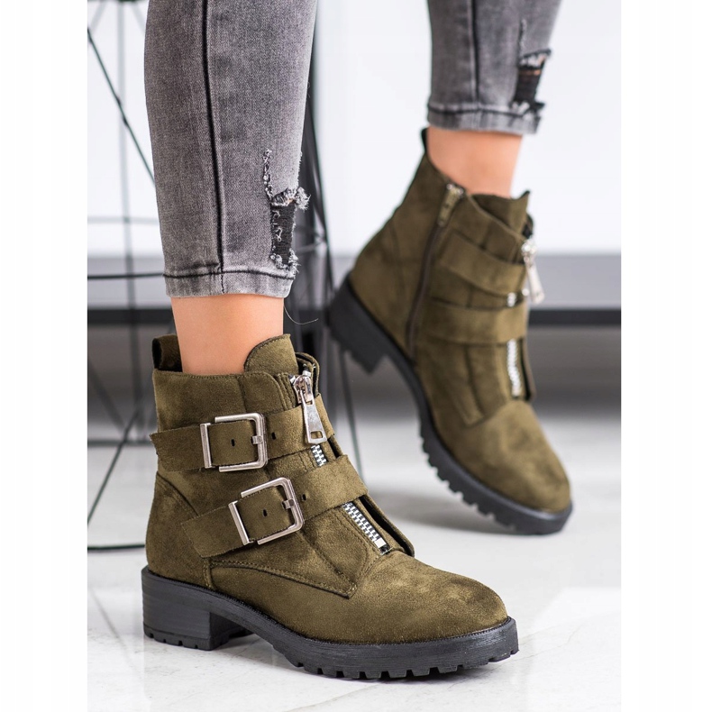 Corina Trabajadores ocasionales caqui verde 1