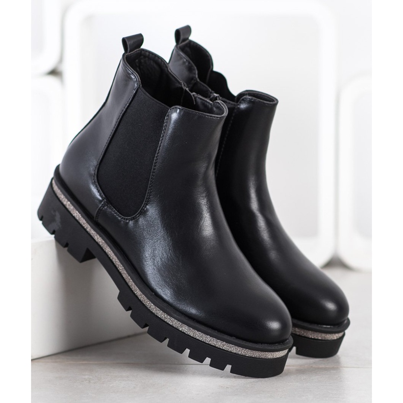 Sixth Sense Botas en la plataforma negro 2