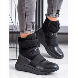 SHELOVET Botas deportivas cálidas negro 1