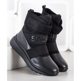 SHELOVET Botas deportivas cálidas negro 3