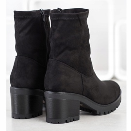 Flyfor Botas altas de ante negro 3