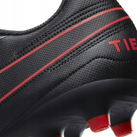 Zapatillas de fútbol Nike Tiempo Legend 8 Club FG / MG M AT6107 060 negro, rojo, negro / plateado negro 6
