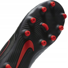 Zapatillas de fútbol Nike Tiempo Legend 8 Club FG / MG M AT6107 060 negro, rojo, negro / plateado negro 7