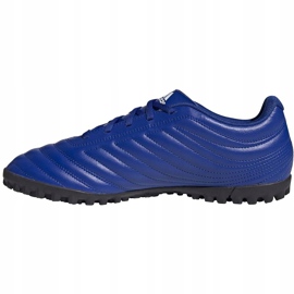 Adidas Copa 20.4 Tf zapatos de fútbol azul EH1481 2