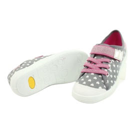Calzado infantil befado 251X159 rosado gris 8